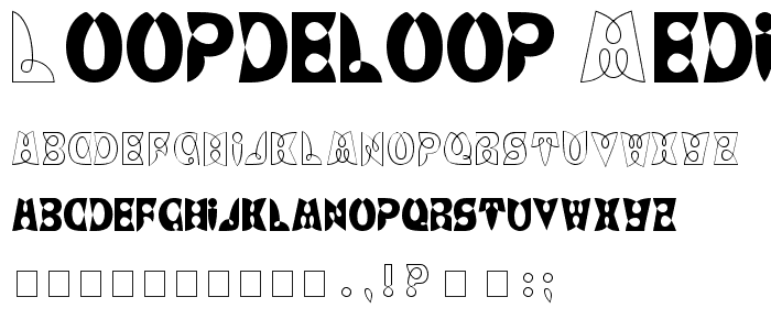 LoopDeLoop Medium font